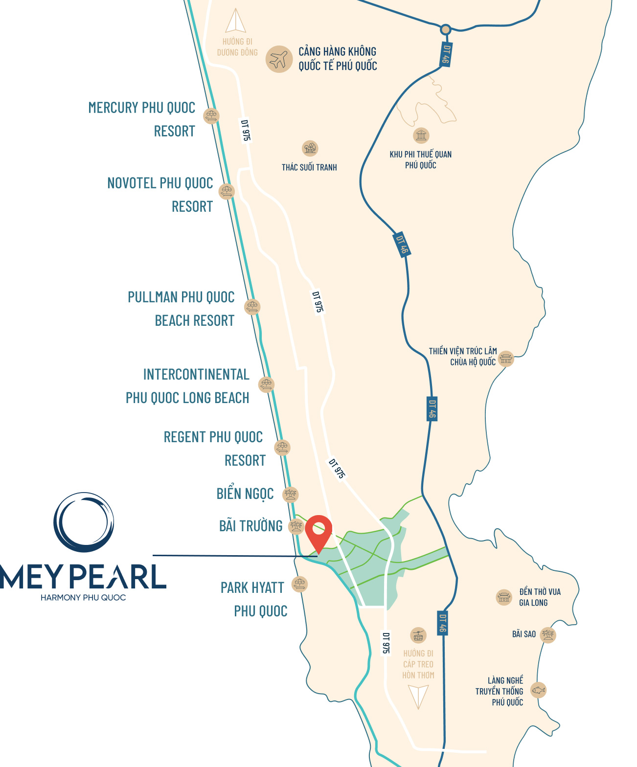 Mey Pearl Harmony Phú Quốc tọa lạc tại phường An Thới, thành phố Phú Quốc, tỉnh Kiên Giang | TA-Group | Hotline: 0867 644 844