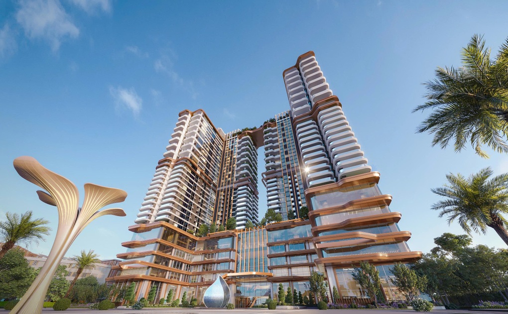 Những dòng chảy được tái hiện trong ngôn ngữ kiến trúc của Rivea Residences (Ảnh: MEYGROUP).